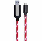 EL Visible Type_C to USB Flowing Round Cable LD004